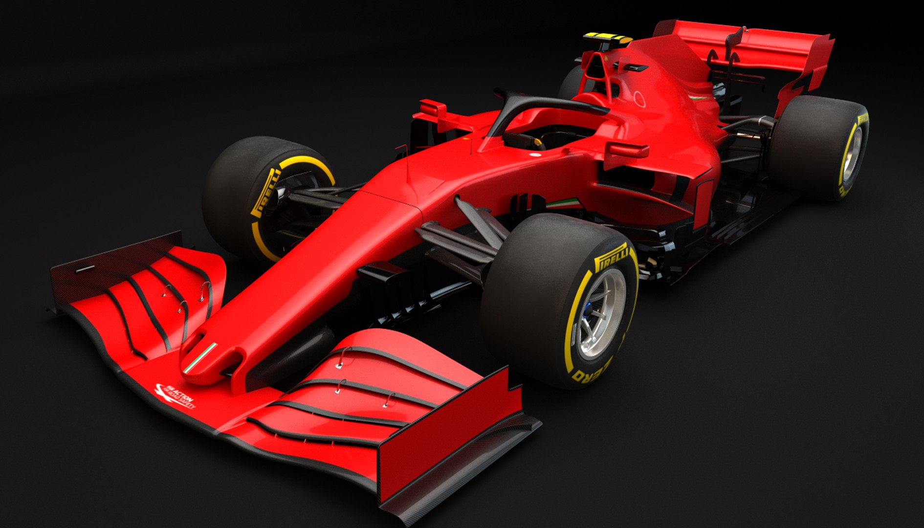 3D f1 generic red racing model - TurboSquid 1517180