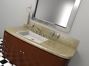 restroom counter 2010 1 3d max