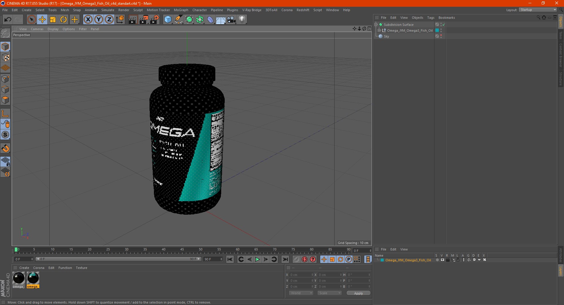 Omega JYM Omega3 Fish Oil 3D model TurboSquid 1775659