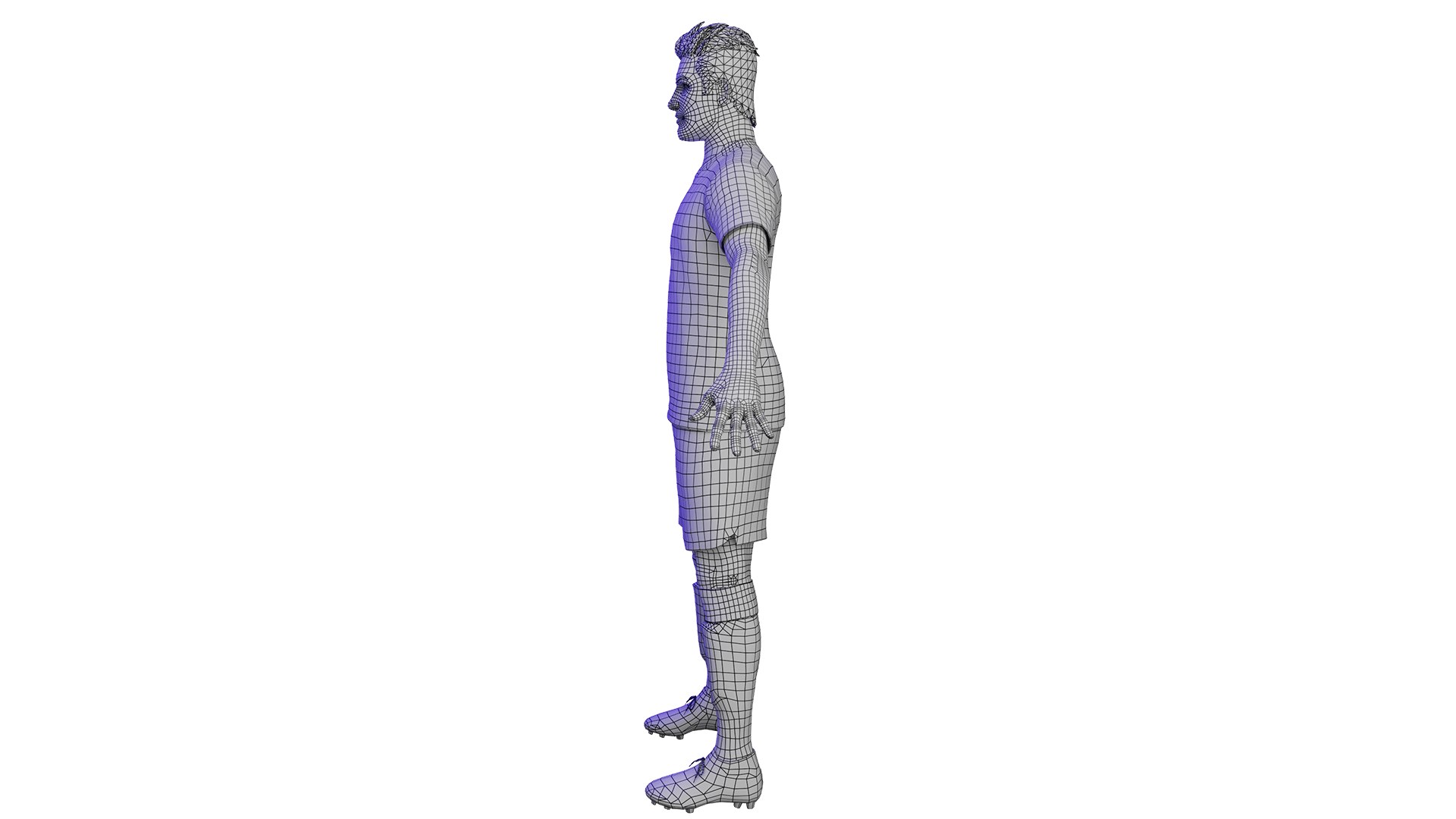 3D 3D Soccer Player Base Mesh Model - TurboSquid 2194669