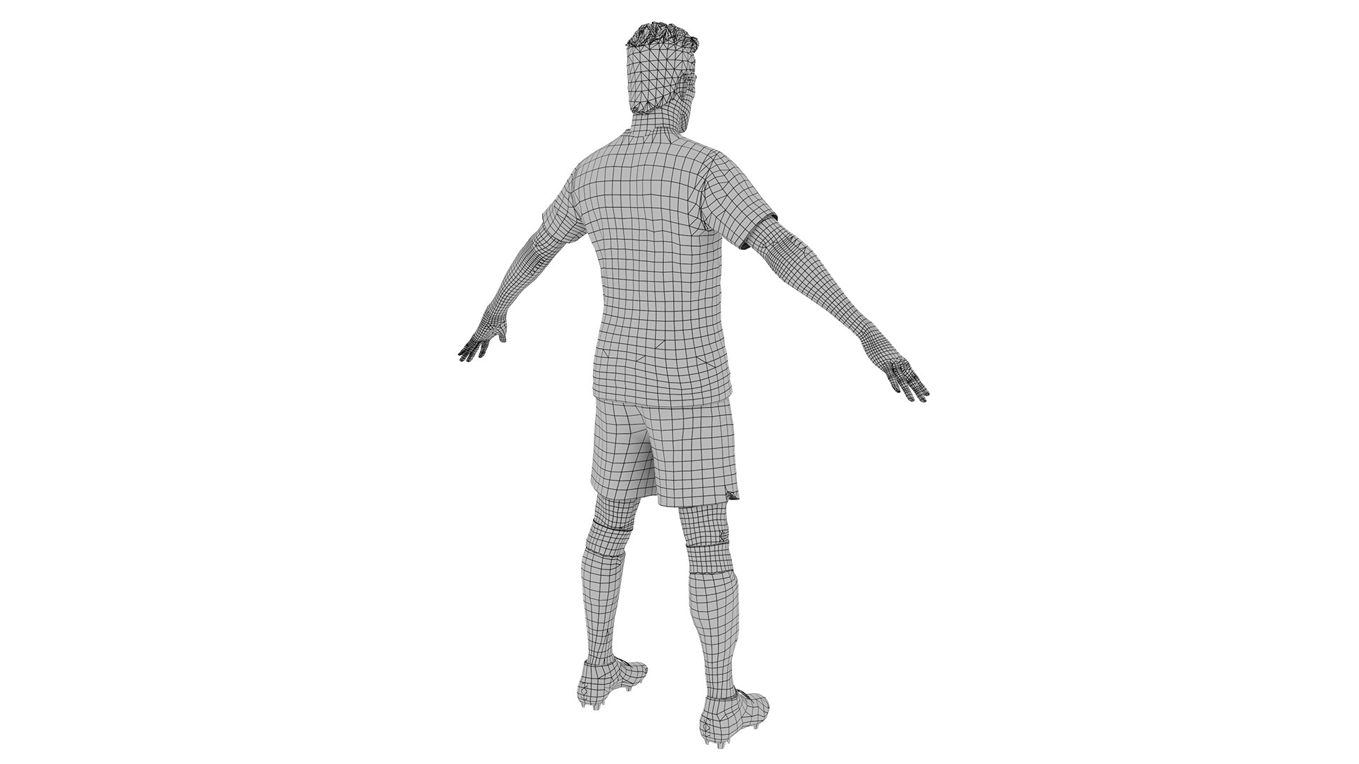 3D 3D Soccer Player Base Mesh Model - TurboSquid 2194669