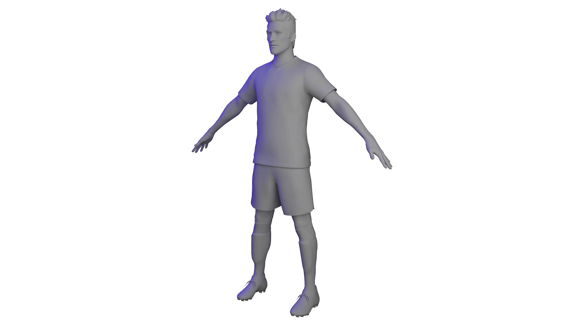 3D 3D Soccer Player Base Mesh Model - TurboSquid 2194669