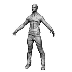 Zbrush model of a cool guy