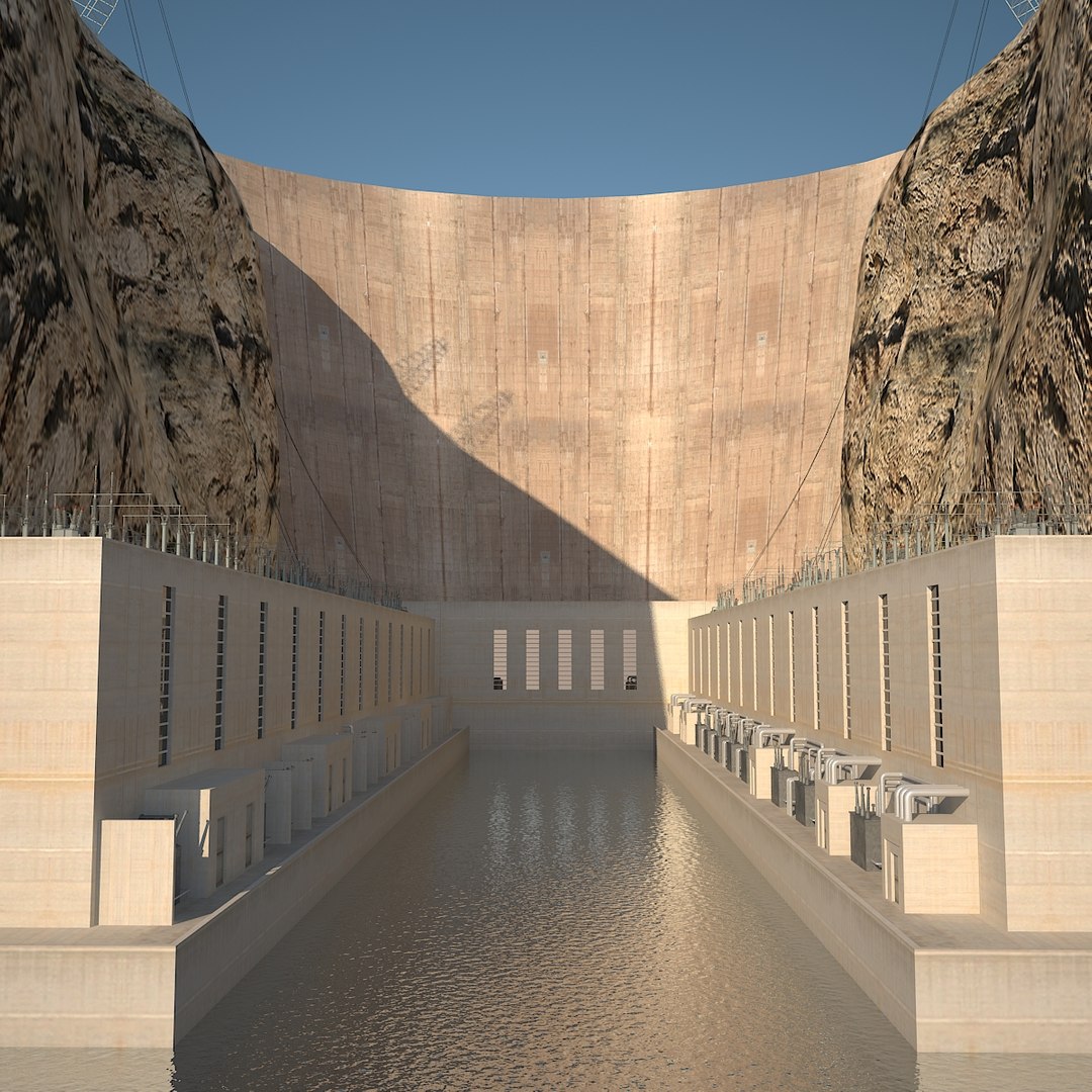 3d Model Dam Hydro Electric