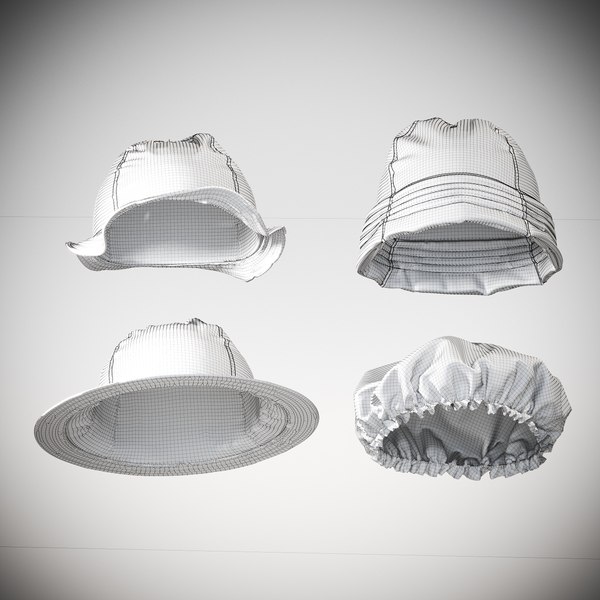 modelo 3d SET OF HATS 3D model - TurboSquid 1953567