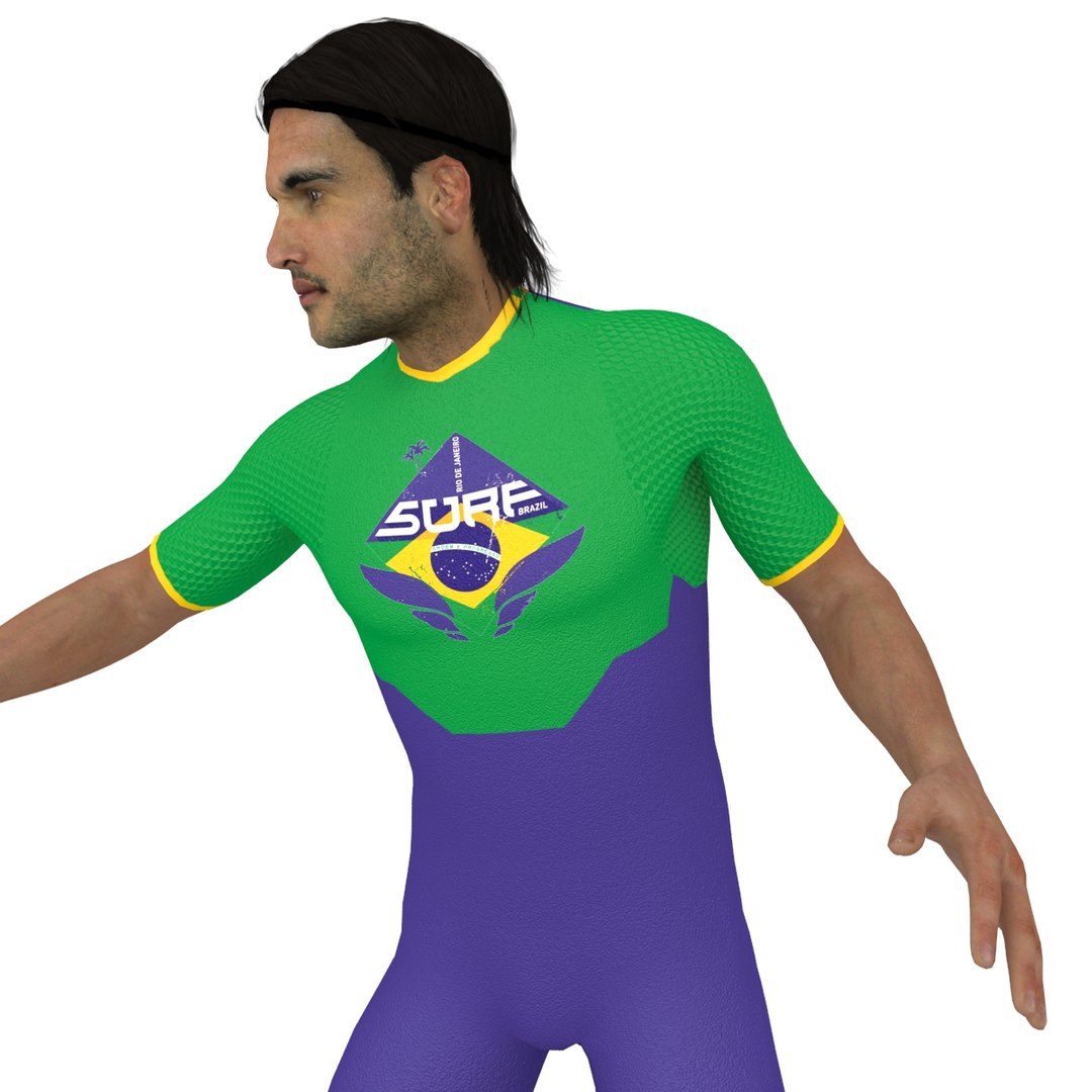 Rigged surfer 3D model - TurboSquid 1326759