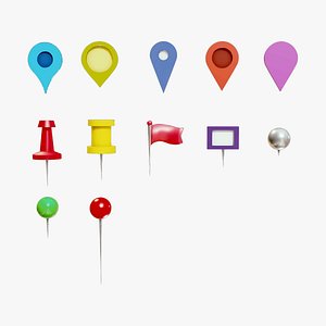 Map Pointer Pack - 12 in 1
