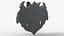 Testa di drago Gargoyle 5 Textured