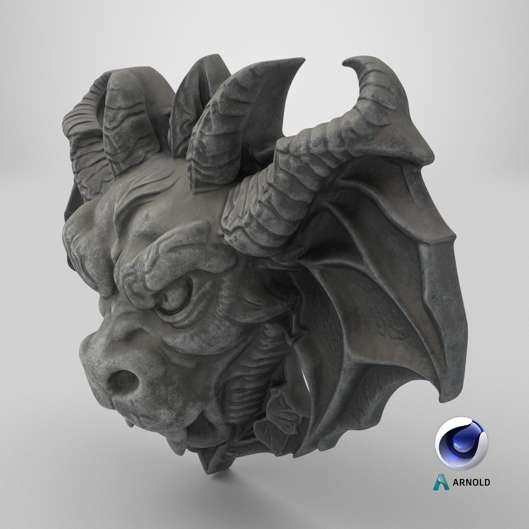 Gargoyle Dragon Head 5 Textured 3D https://p.turbosquid.com/ts-thumb/e8/EwdUbV/SJ/stemcell_cinema_4d_arnold_render/png/1732558220/1920x1080/fit_q87/eff2b7dccc52e41fce123596a7362ff35003bbea/stemcell_cinema_4d_arnold_render.jpg