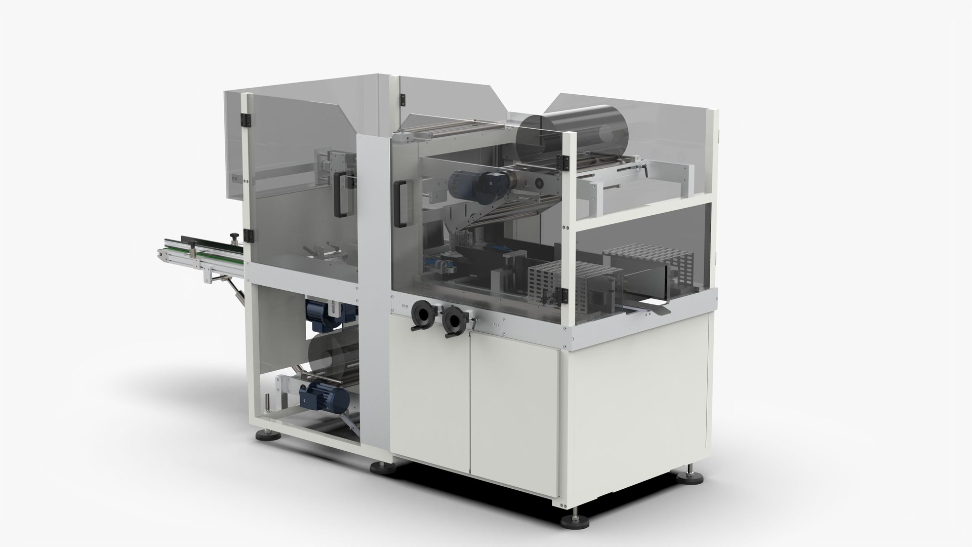 3D Automatic Carton Wrapping Film Machine - TurboSquid 2008611