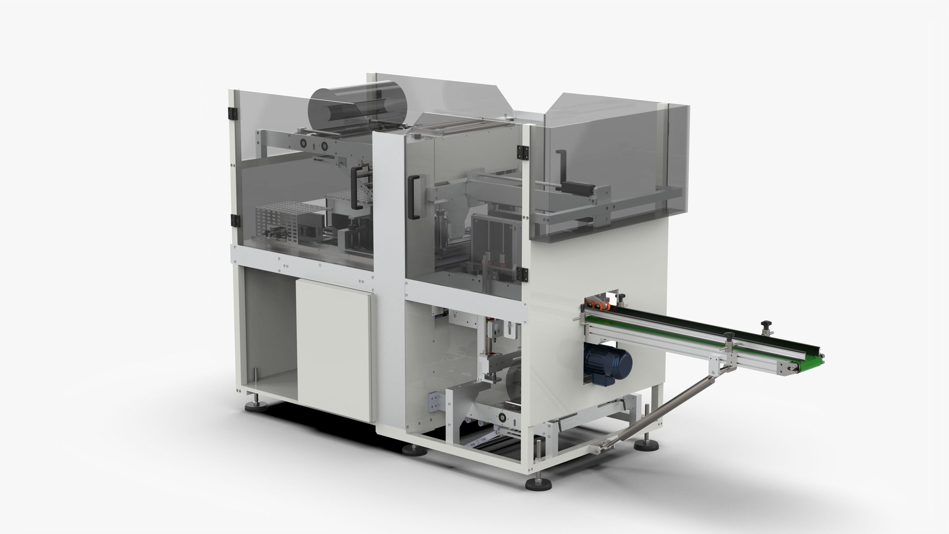 3D Automatic Carton Wrapping Film Machine - TurboSquid 2008611