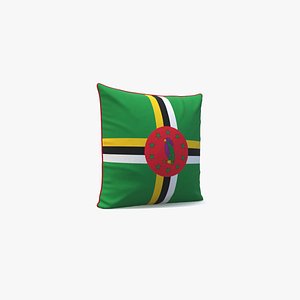 Dominica Flag Pillow 3D model