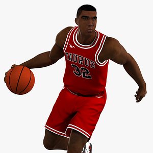 Black Basketball Player HQ 002