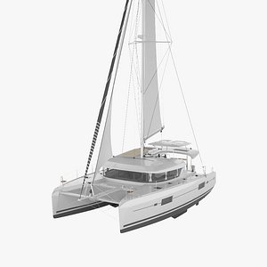 Lagoon 42 catamaran 3D model
