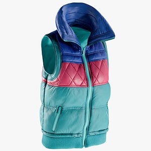 3D vest jacket waistcoat model