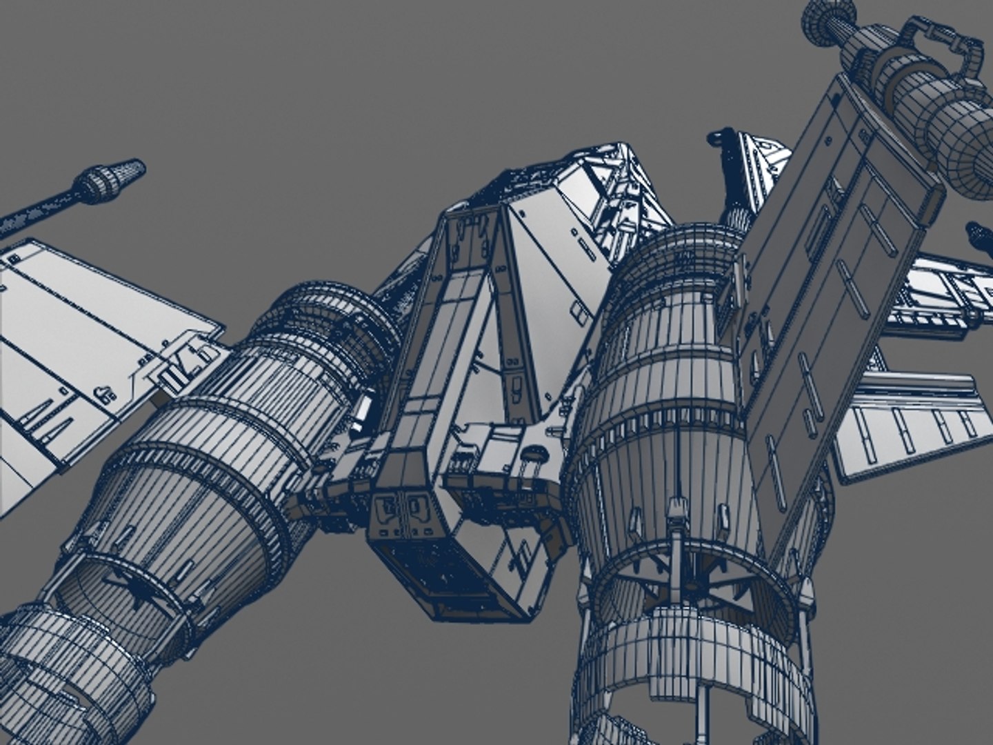 Space Fighter 3d Model