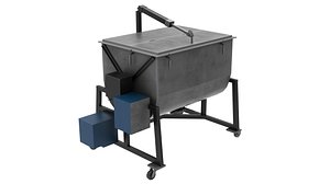 3D Ribbon Mixer model
