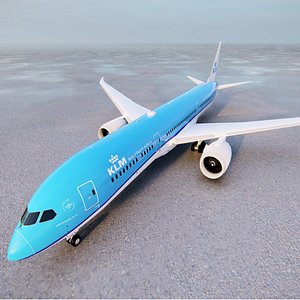 KLM Boeing 787 9 Dreamliner 3D model
