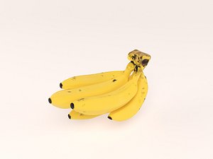 banana food fruit 3D model