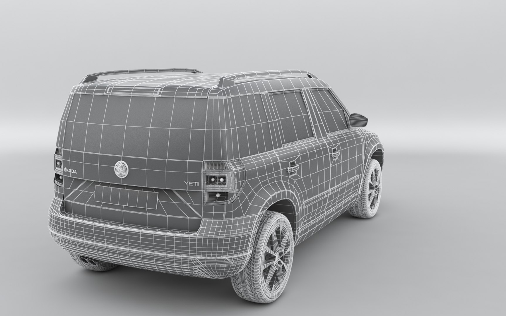 3d Skoda Yeti 2015 Model
