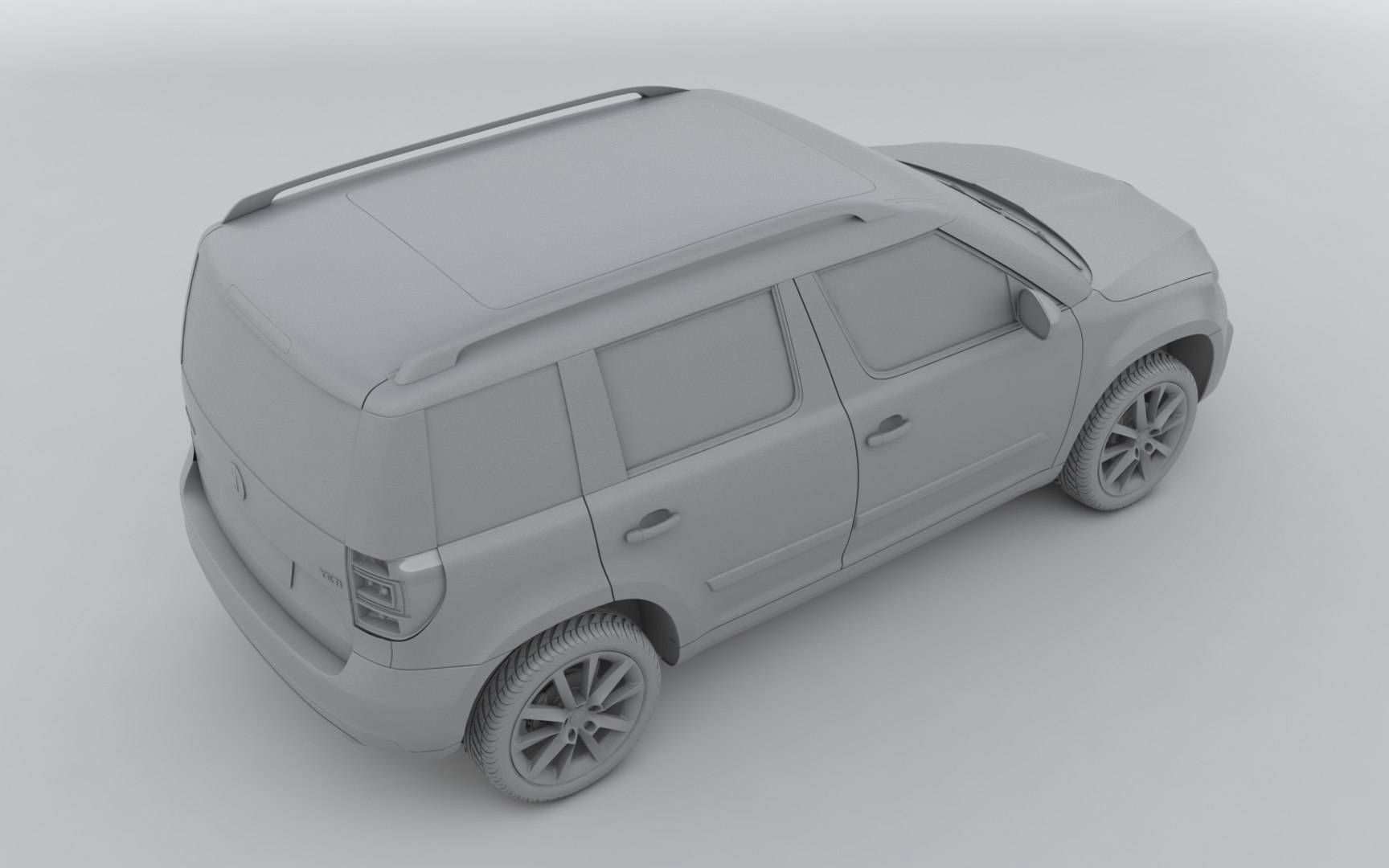 3d Skoda Yeti 2015 Model