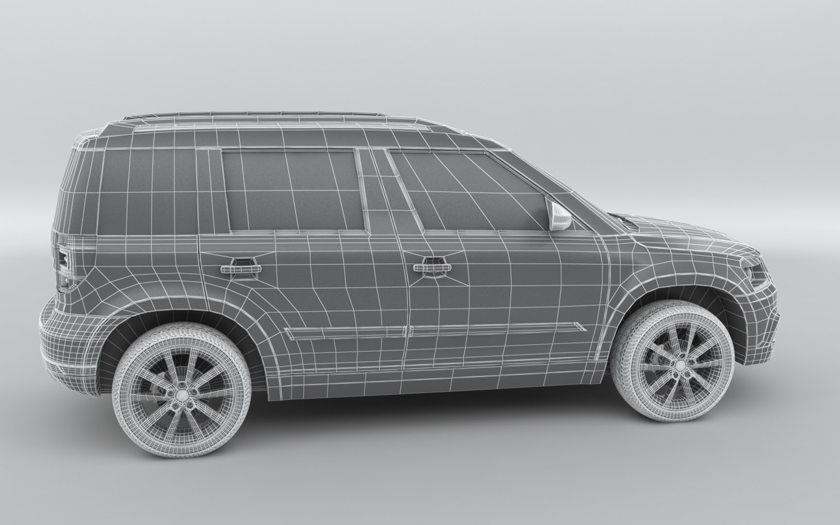 3d Skoda Yeti 2015 Model