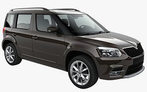 3d skoda yeti 2015 model