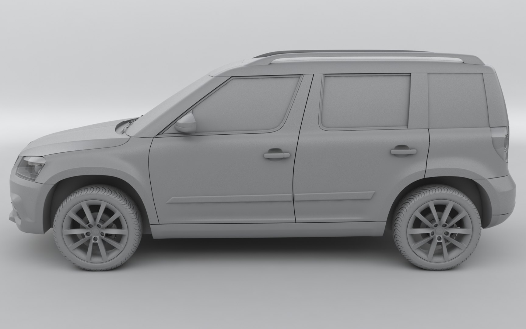 3d Skoda Yeti 2015 Model