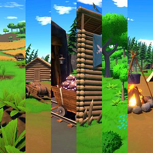 3D Stylized Fantasy RPG World Bundle
