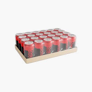 3D Red Soda Can Pack of 24