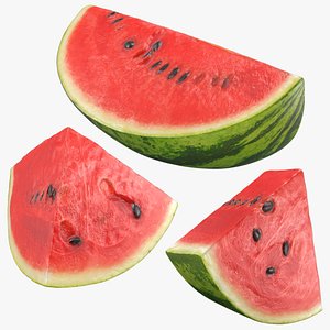 Watermelon Slice Set 3D model