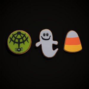 3D Halloween Cookies Set One