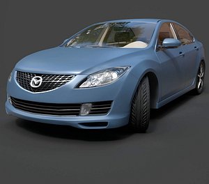 Mazda 6 Mid-Size Sport Sedan - Ultra-High Poly 3D Model