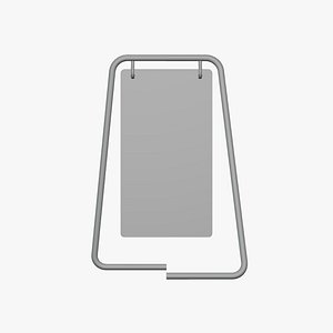 Basic Board Hanger - Geometry Only No Textures No Materials 3D