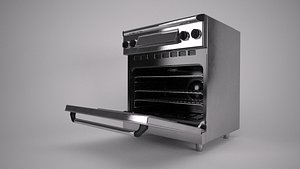 30 inch gas range 3d model