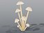 Glowing Mycena Bonnet Mushroom Cluster PBR