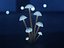 Glowing Mycena Bonnet Mushroom Cluster PBR
