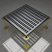 Perforated Raised Floor with Pedestals and Stringer 4