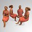 people seated person 3d model
