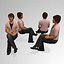people seated person 3d model