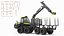 Forwarder Forestry Vehicle Rigged model
