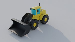 Loader Construction Machine Game Asset model