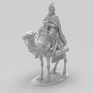 3D Nativity Three Wise Men Balthazar Camel 3D print model
