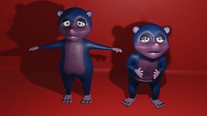 3D Mole Cartoon Character