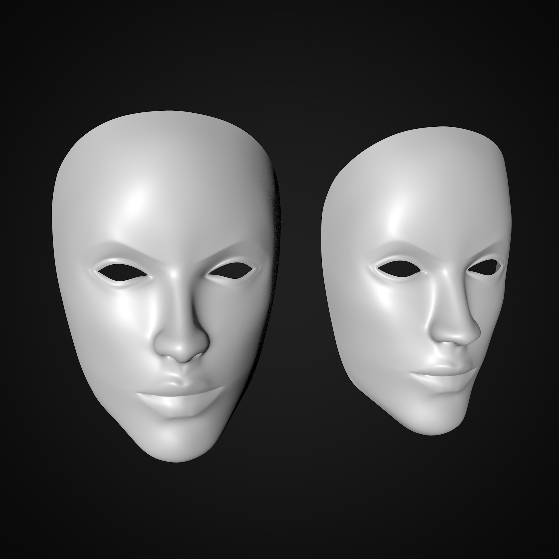 modelo 3d máscara neutra - TurboSquid 1756772