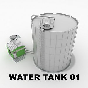water tank 01 3d model