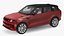3D Red Range Rover Sport 2023 Simple Interior model