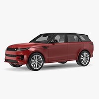 Red Range Rover Sport 2023 Simple Interior