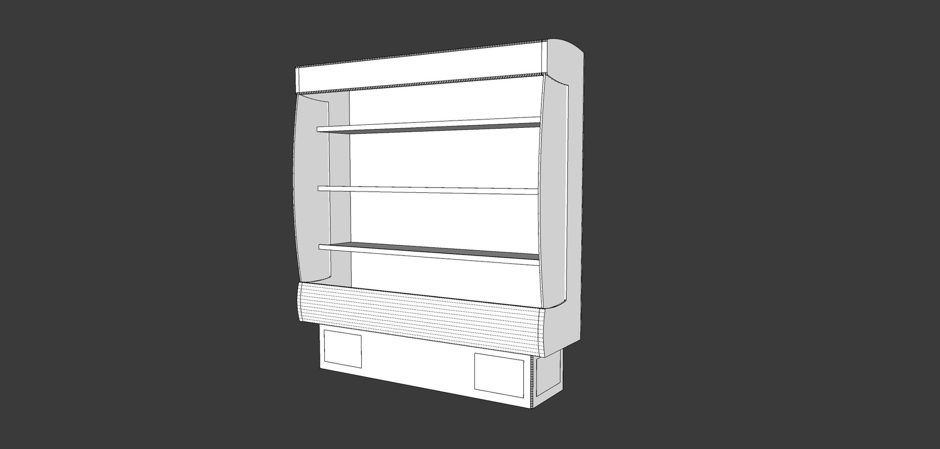 3D Display Case Refrigerated - TurboSquid 1165505