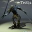 3D model troll creature 2